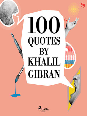 cover image of 100 Quotes by Khalil Gibran